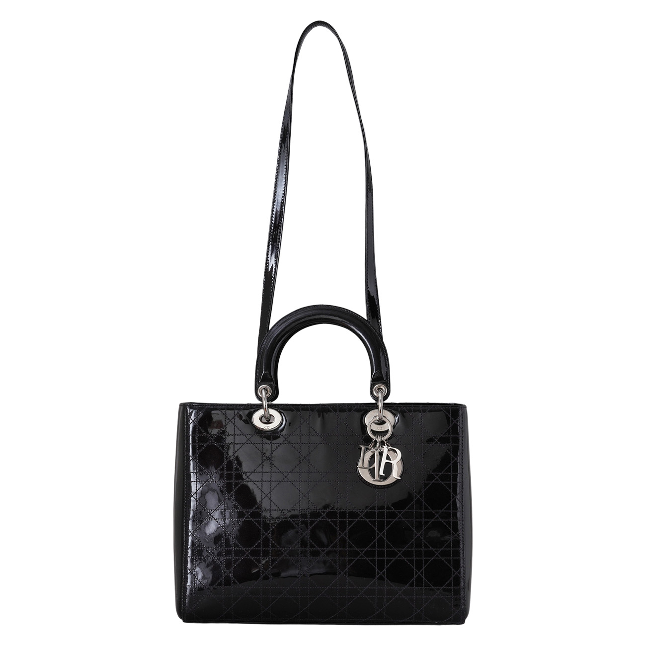CHRISTIAN DIOR(USED)크리스찬디올 페이던트 레이디디올 라지 토트 겸 숄더백